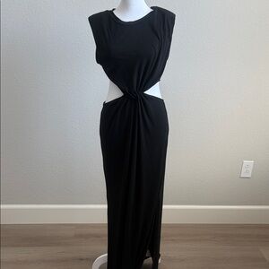 Chic Black Backless Dress